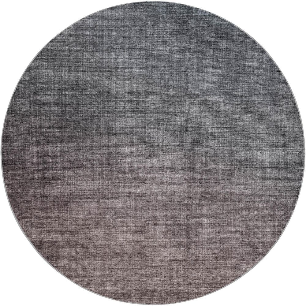 Dream Shag Premium Machine Washable Abstract ADS587 Gray 8 ft. x 8 ft. Round Rug price history on PriceWatchPro
