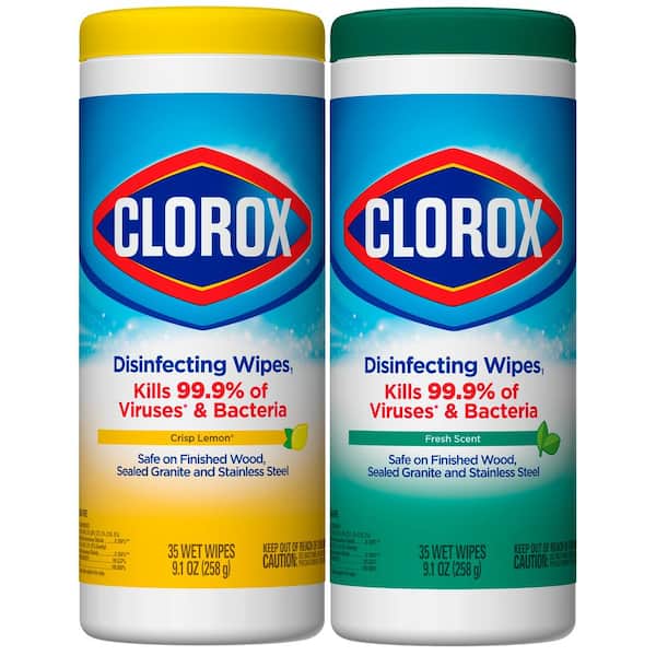 Clorox 35-Count Citrus Blend and Fresh Scent Bleach Free Disinfecting Wipes (2-Pack)