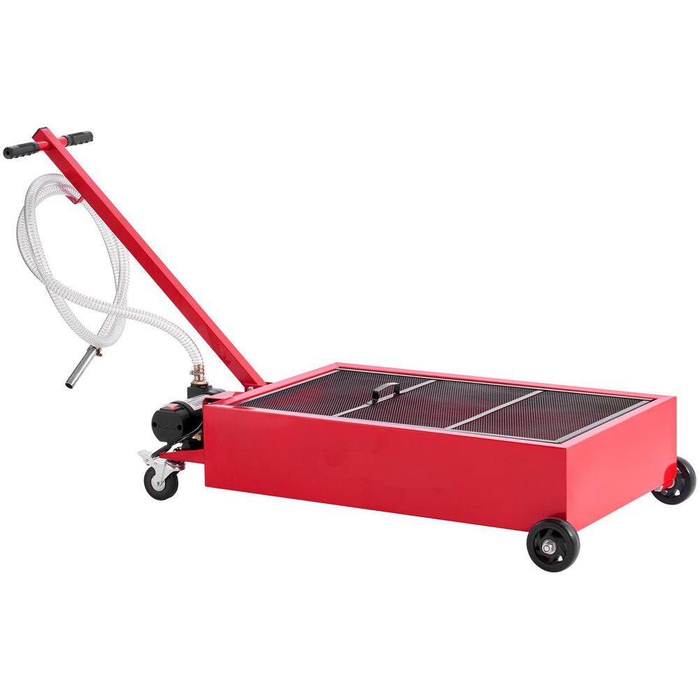 Low Profile Oil Drain Pan, 17 Gal. Capacity, Rolling Pan with Electric Pump, Leak-proof for Cars, Trucks, ATVs, Red price history on PriceWatchPro