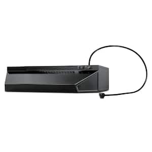 20 in. Convertible Range Hood in Black with Cord