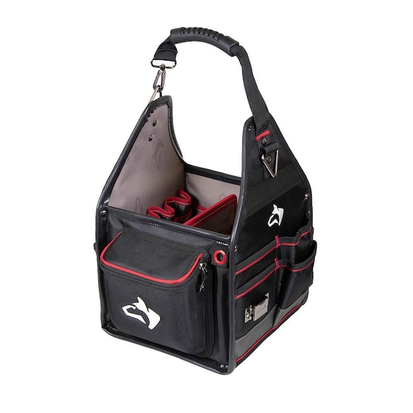 Husky 10 in. Electrician Tool Bag with Removable Tool Wall 67128-02 ...
