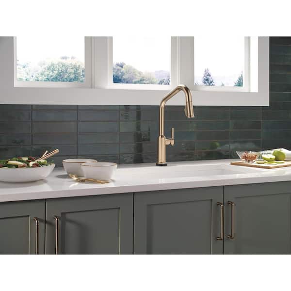 Delta Cordova Gold Touch2O Touchless Champagne Bronze 17.56 in. H