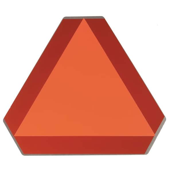 Orange, Deflecto Slow Moving Vehicle Sign With Reflective Tape Safety Triangle