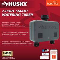 Husky Smart Watering Timer for Irrigation and Sprinklers Powered by Hub Space