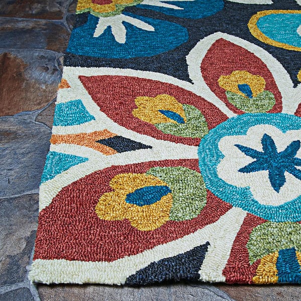 Personalized 3'x5' RNK Shops Knitted Argyle & Skulls Indoor/Outdoor Rug 