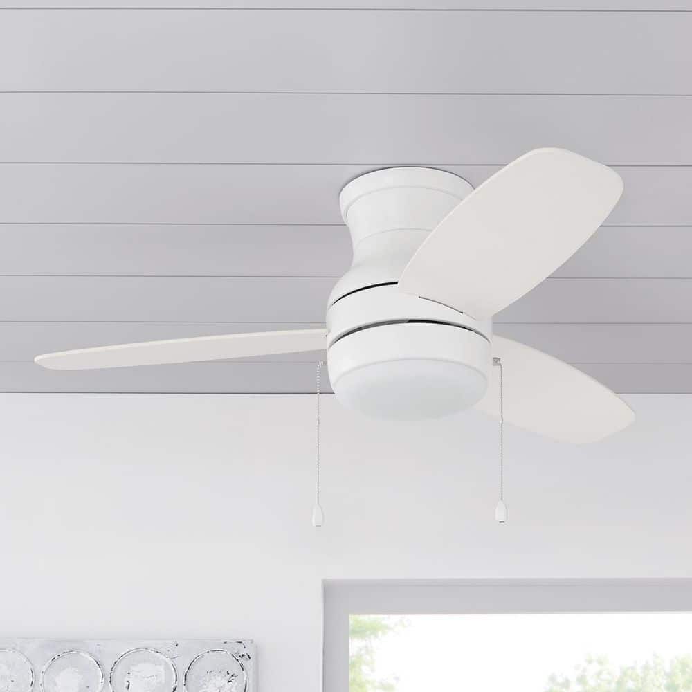Hampton Bay Ashby Park 44 in. White Color Changing Integrated LED