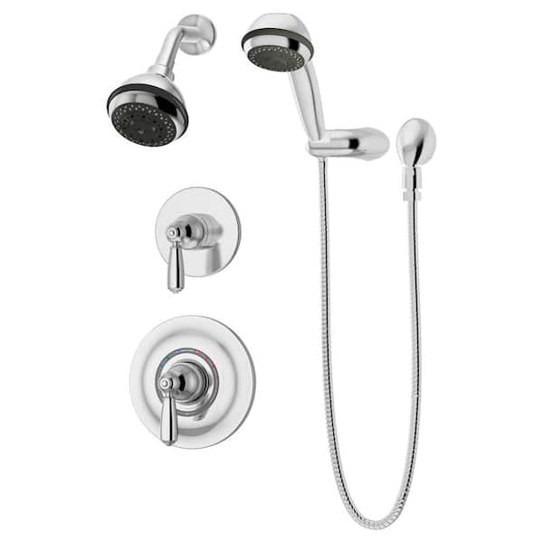 Symmons 3-spray 3.56 in. Dual Shower Head and Handheld Shower Head in Chrome