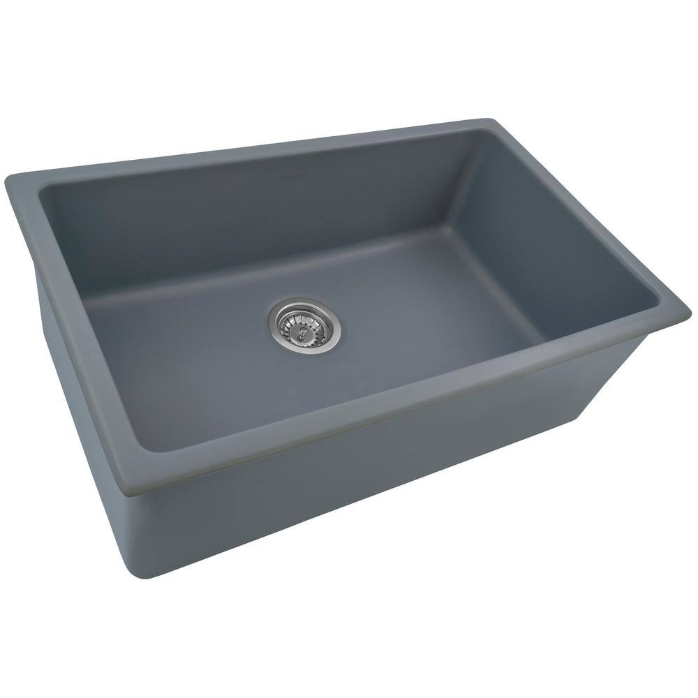 Laguna Blue 30-Inch Fireclay Drop-In Kitchen Sink