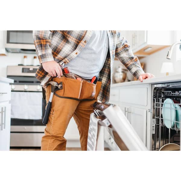 BUCKET BOSS 23 in. 13-Pocket Duckwear Super Waist Tool Work Apron