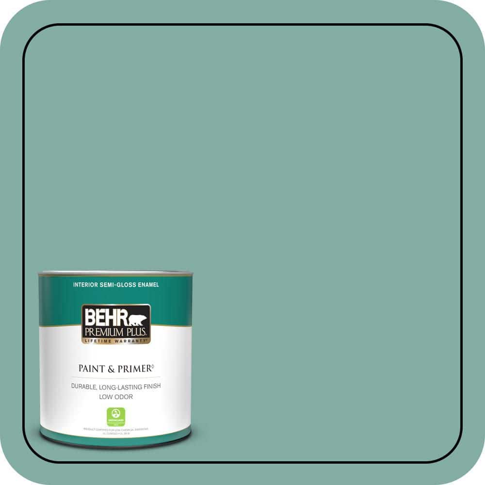 1 qt. #M440-4 Summer Dragonfly Semi-Gloss Enamel Low Odor Interior Paint & Primer price history on PriceWatchPro