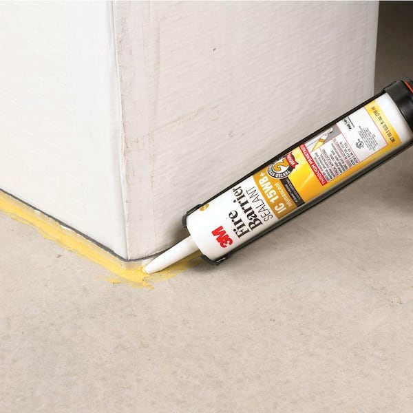 Intumescent Fire Barrier Sealant 20 oz. 3M IC 15WB Yellow Sausage Tube 