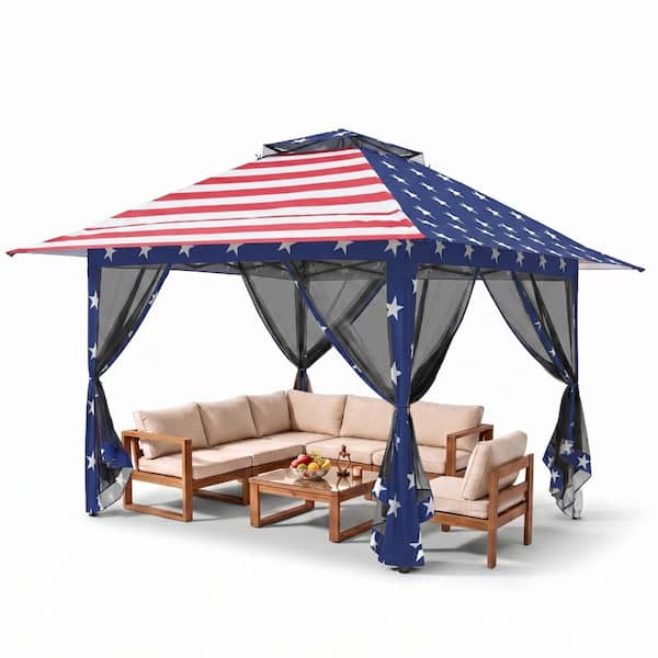 EAGLE PEAK 13 ft. x 13 ft. Pop-Up Gazebo Tent Instant with