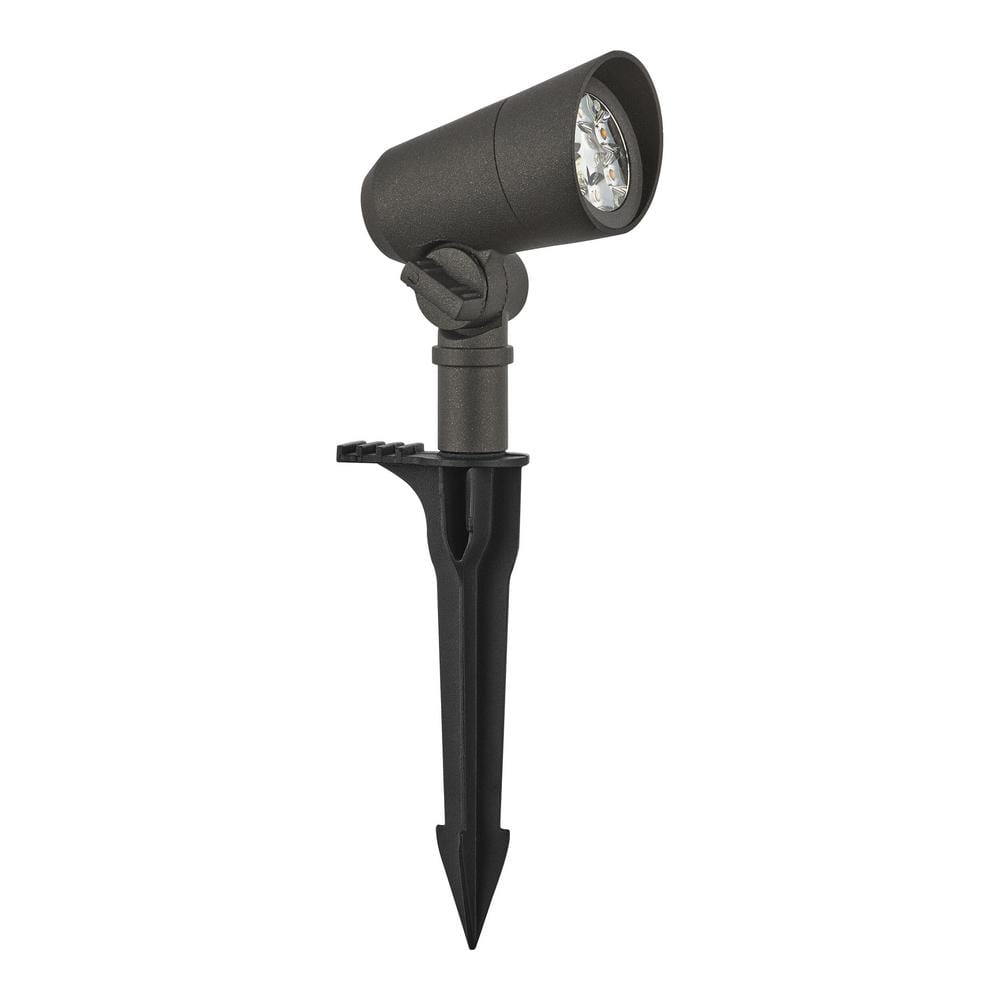 Low Voltage 327 Lumen Black Hardwired Integrated LED Outdoor Spotlight with Narrow Beam Angle price history on PriceWatchPro