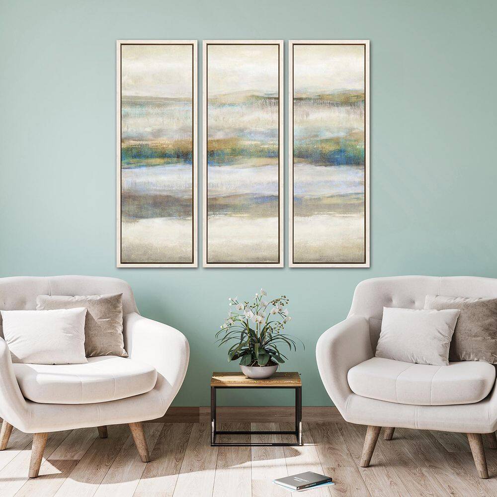 Blake 3 Piece Framed Giclee Abstract Art Print 37 in. x 13 in. price history on PriceWatchPro