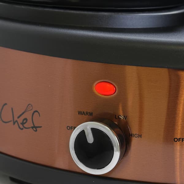 MegaChef 8.4 qt. Slow Cooker with Mini 0.6 Liter Warmer 985120189M