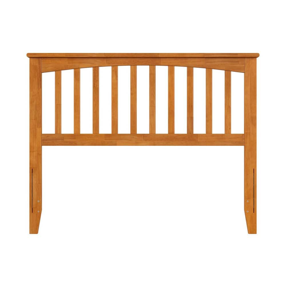 Mission Full Light Toffee Wood Headboard with USB Charger