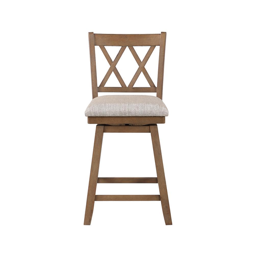 Home 2 Office Brookline 24 In Oak High Back Wood 37 5 In Swivel   Oak Bar Stools Ho W13 00864a 64 1000 