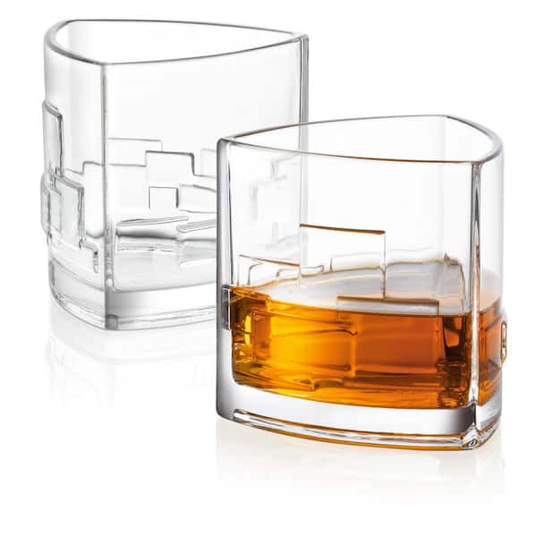 JoyJolt Aurora 8 oz. Crystal Whiskey Glasses (Set of 4) MC202111 - The Home  Depot