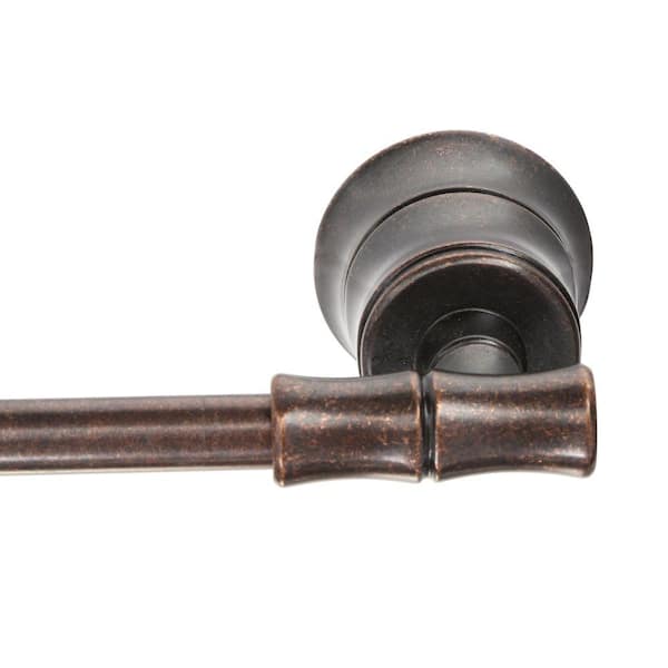 Bamboo 24 in. Towel Bar in Heritage Bronze
