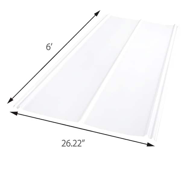 Sunsky 26.22 in. x 6 ft. 5V Crimp Corrugated Polycarbonate Roof