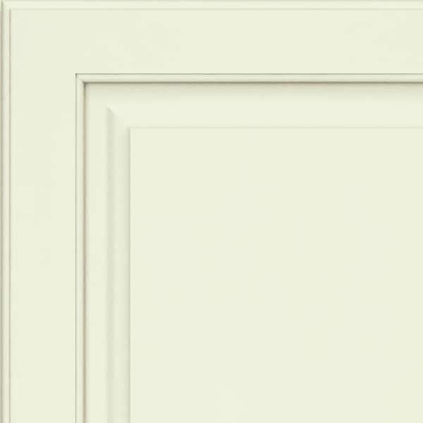 KraftMaid Piermont 7 5/16 in. W x 3/4 in. D x 7 5/16 in. H Quarter Cabinet Door Sample in Warm White