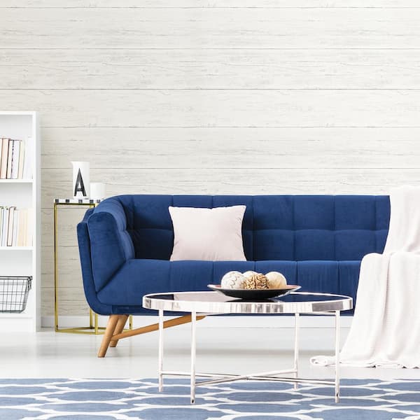 Shiplap Vinyl Peel & Stick Wallpaper Roll (Covers 30.75 Sq. Ft.)