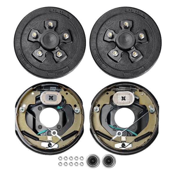 Trailer Hub Drum Kits 5 on 4.5 in. B.C. with 10 in. x 2.25 in. Electric Brakes, Self-Adjusting Trailer Brake Assembly