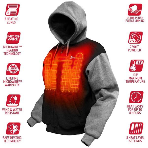 heated sweatshirt home depot