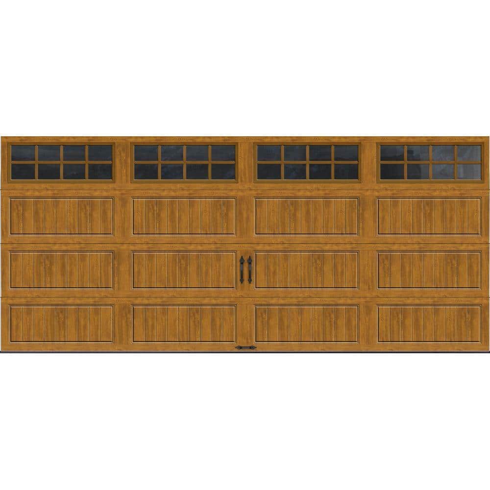 Gallery Steel Long Panel 16 ft x 7 ft Insulated 18.4 R-Value Wood Look Medi