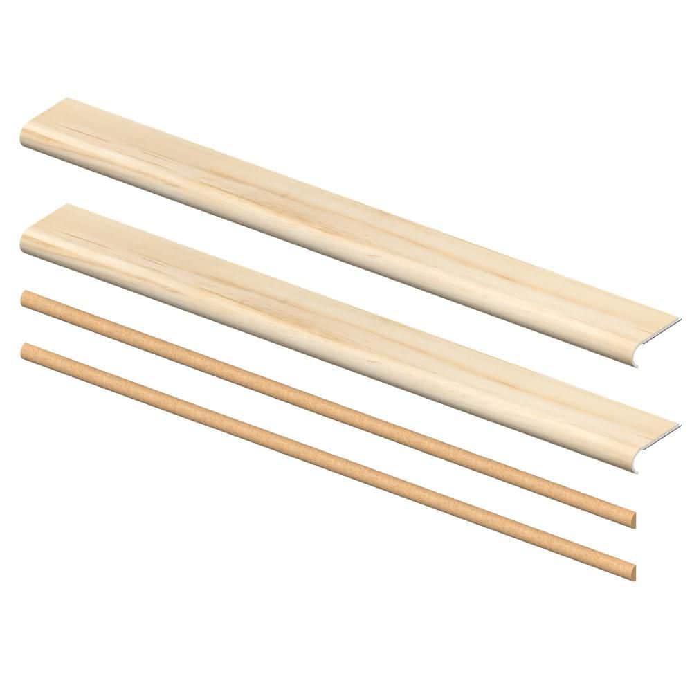 Waukee Mill 6.5 mm x 46 in. x 5 in. Exact Match Round Nose Open Stair Return/Landing Kit (2-Pack) price history on PriceWatchPro