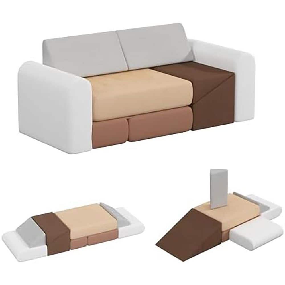 Kids Climbing Foam Blocks Playset - Foldable Convertible Climber into Sofa & Play Couch for Toddlers - Soft Climbing price history on PriceWatchPro