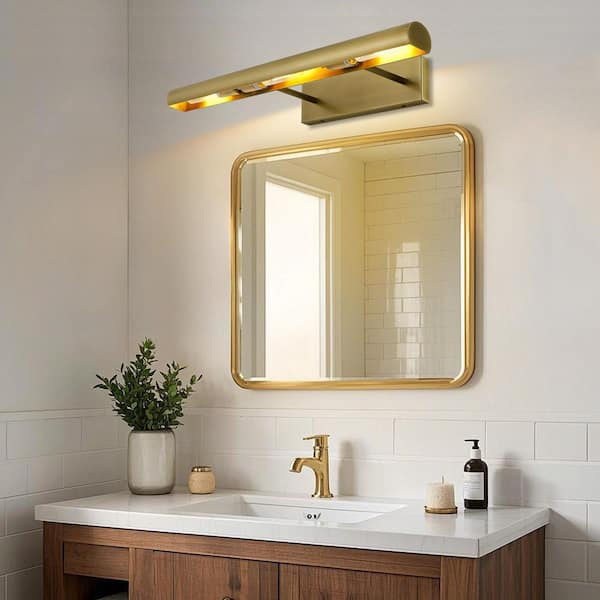 24 in. Dimmable Brass Wall Mounted Picture Light, Adjusted Up and Down, Corridor Decorative Light, Cabinet Display Light