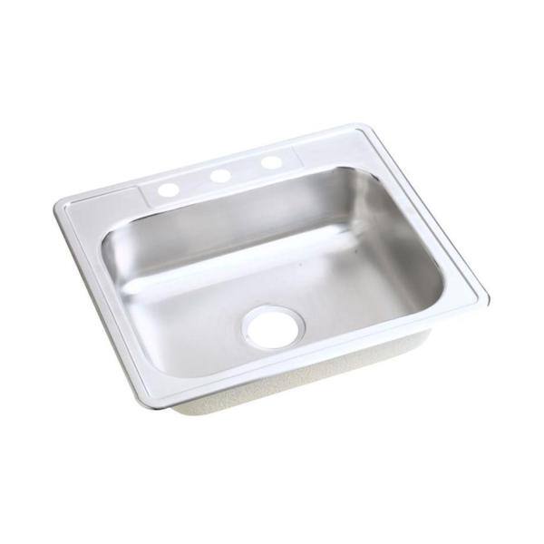 3 Hole Single Bowl Kitchen Sink D125223, Kitchen Sink Clamps Home Depot