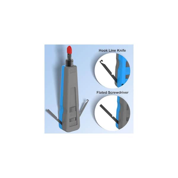 Yichuhaoxi 110/66 Blade Ethernet Keystone Punch Down Tool Blue