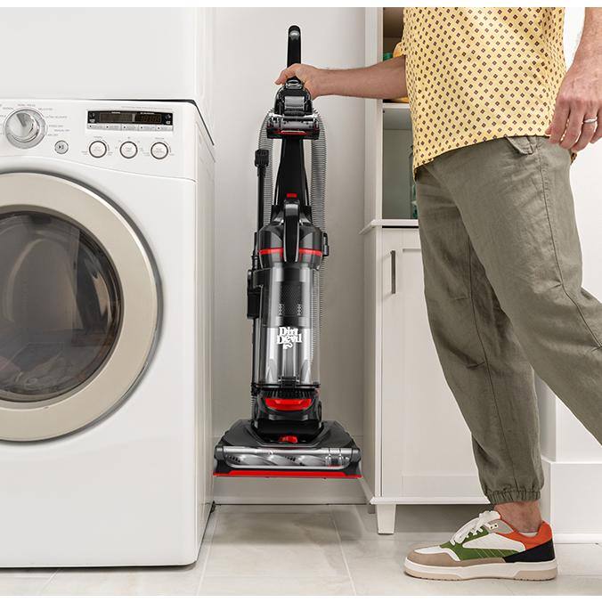 Black Bagless Upright Vacuum Cleaner with Pet Tool Kit