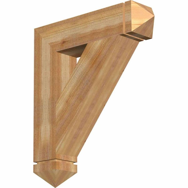 Ekena Millwork 6 in. x 32 in. x 28 in. Western Red Cedar Traditional Arts and Crafts Rough Sawn