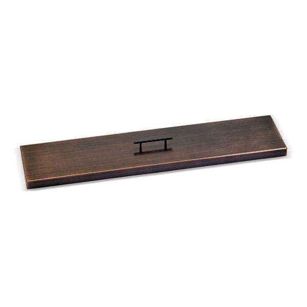 American Fire Glass 36 in. x 6 in. Linear Oil Rubbed Bronze Cover for
