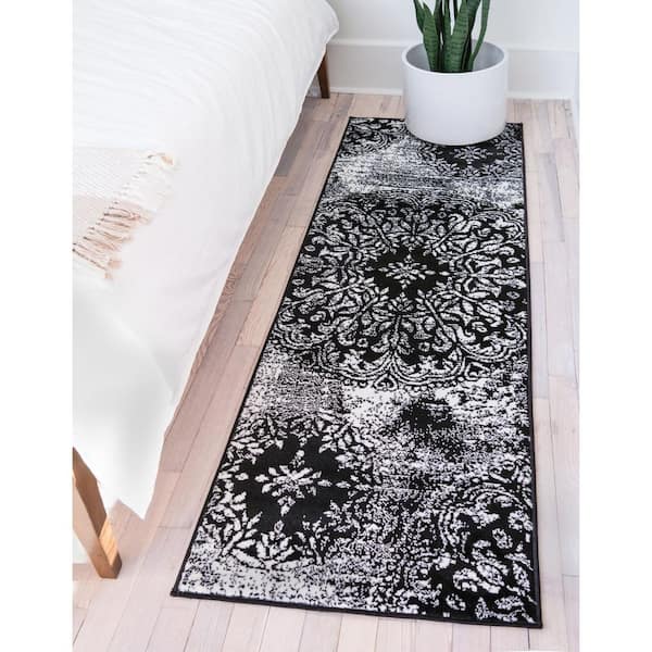 Sofia Grand Black 2' 0 x 13' 0 Runner Rug