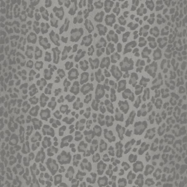 Fine Decor Glamorous Charcoal Fur Wallpaper Sample