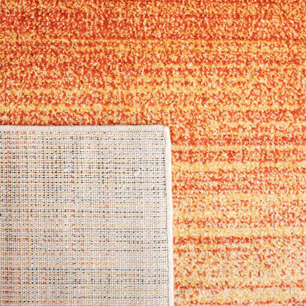 Adirondack 8' x 10' Orange and Red Synthetic Area Rug