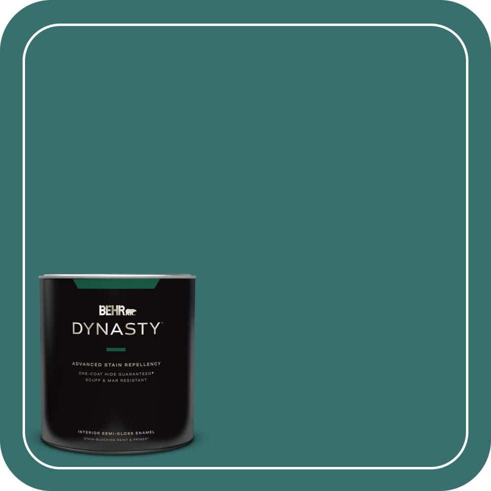 1 qt. #500D-7 Caribbean Green Semi-Gloss Enamel Interior Stain-Blocking Paint and Primer price history on PriceWatchPro