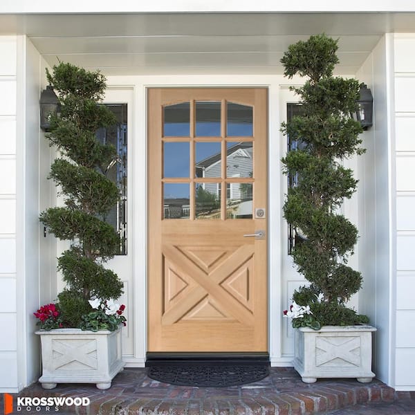 Krosswood Doors 36 in. x 80 in. Farmhouse Arch Top Universal
