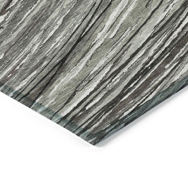 Chantille Machine Washable Indoor/Outdoor Abstract ACN2094 Taupe 1 ft. 8 in. x 2 ft. 6 in. Accent Rug