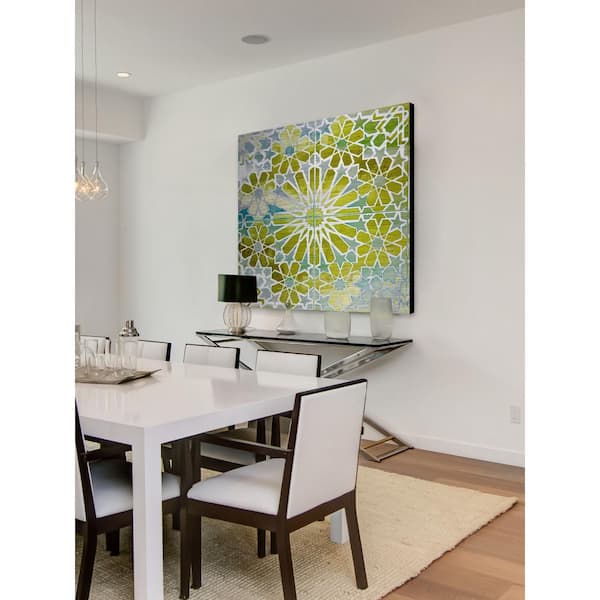 Unbranded 24 in. H x 24 in. W "Boucles" by Parvez Taj Printed Brushed Aluminum Wall Art