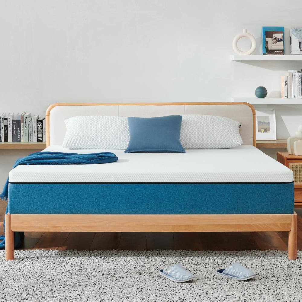 PICCHESS 12 in. Queen Medium Memory Foam Mattress, Cooling and Pressure