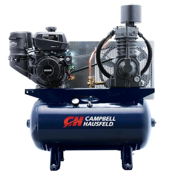 Campbell Hausfeld 30 gal. Horizontal 26.1CFM 14HP Kohler Two Stage Stationary Gas Engine Air Compressor