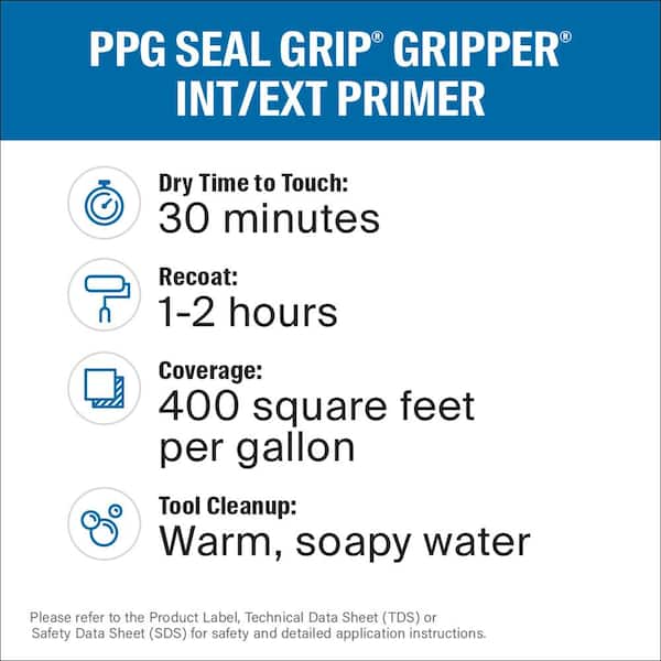 PPG SEAL GRIP High Hide Interior Primer/Sealer - Ready Mix - Professional  Quality Paint Products - PPG