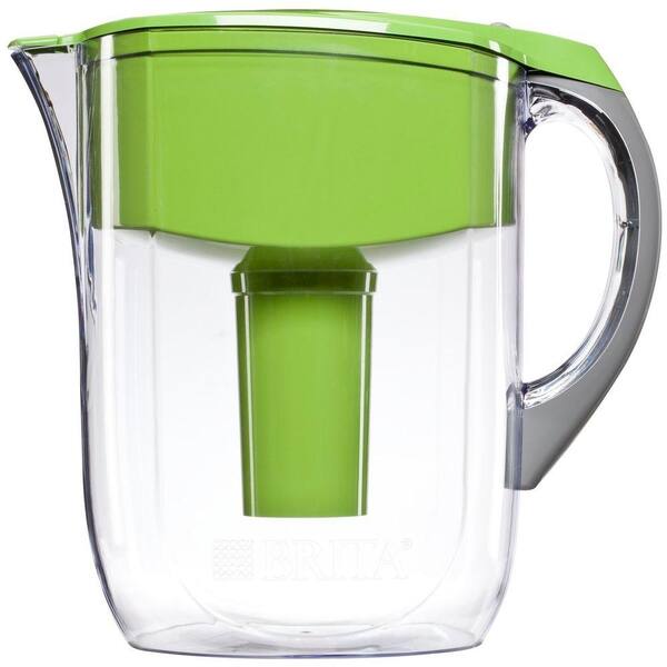 Brita 10-Cup Water Filtered Pitcher in Green, BPA Free