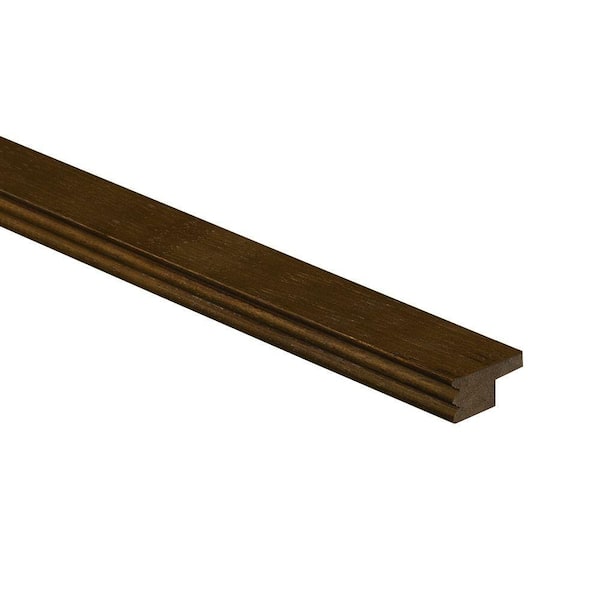 Home Decorators Collection 96 in. W x 2 in. D x 1 in. H Solid Wood Kitchen Cabinet Beaded Light Rail Molding in Manganite