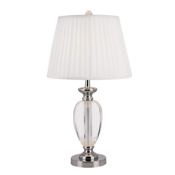 Bel Air Lighting 25.5 in. Polished Chrome Incandescent Table Lamp